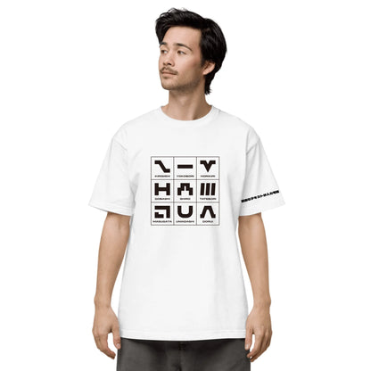 城ピクトグラム 左袖名入れTシャツ