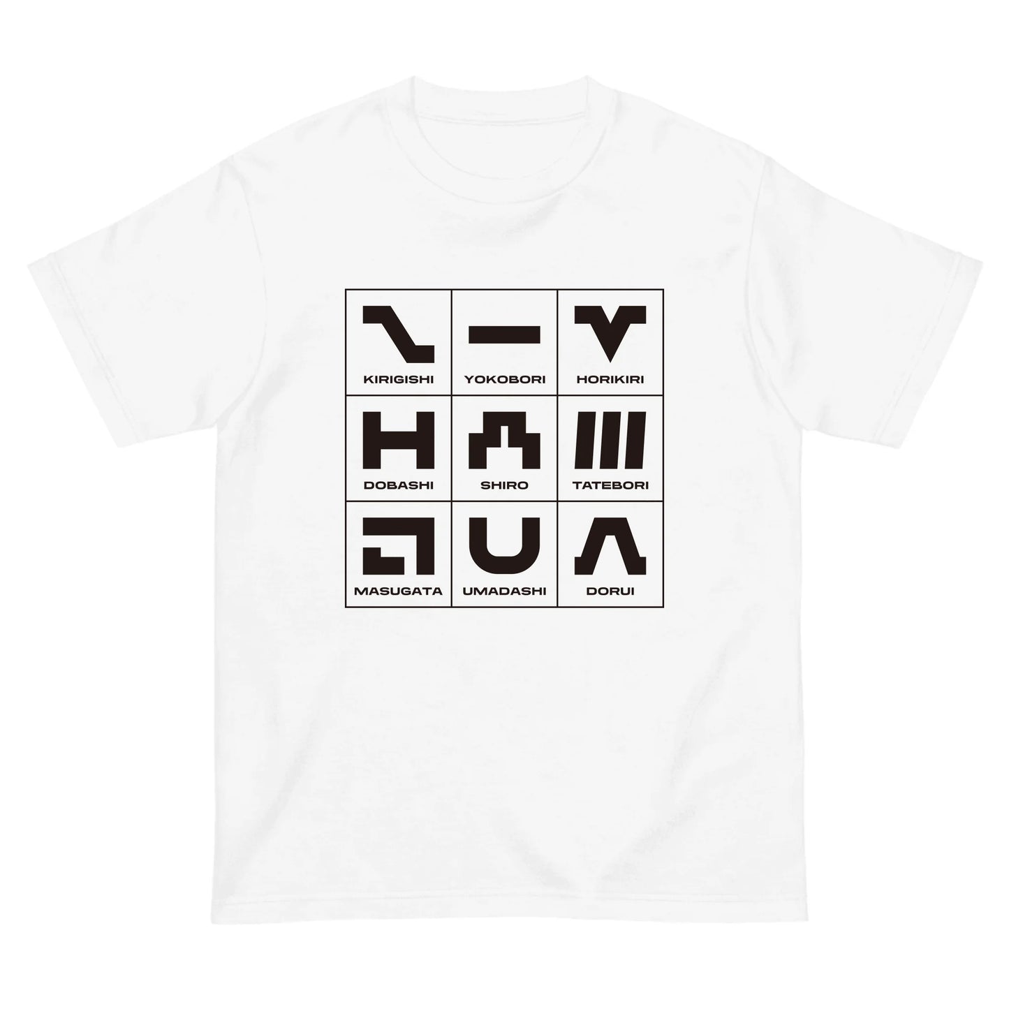 城ピクトグラム 左袖名入れTシャツ