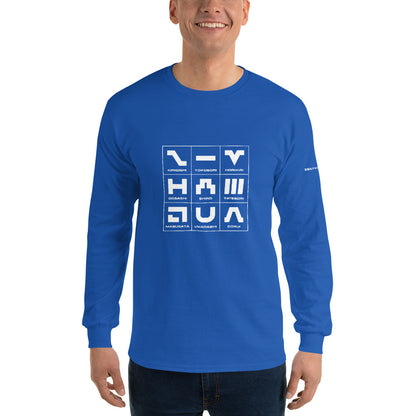 城ピクトグラム 左袖名入れ 長袖Tシャツ
