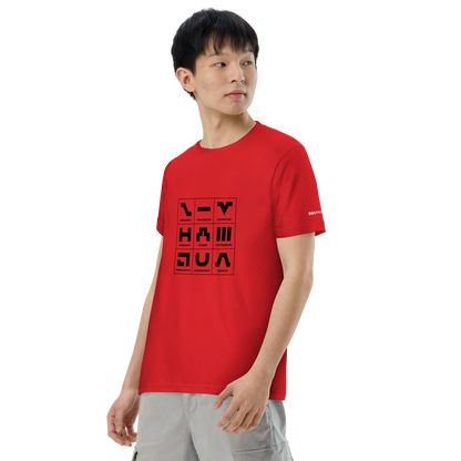 城ピクトグラム 左袖名入れTシャツ